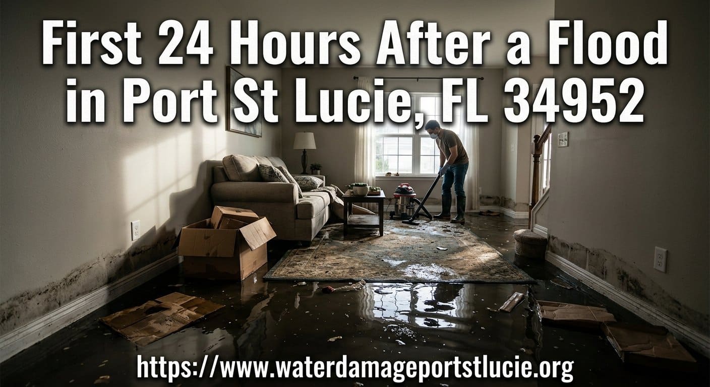 First 24 Hours After a Flood for Port St Lucie, FL 34952