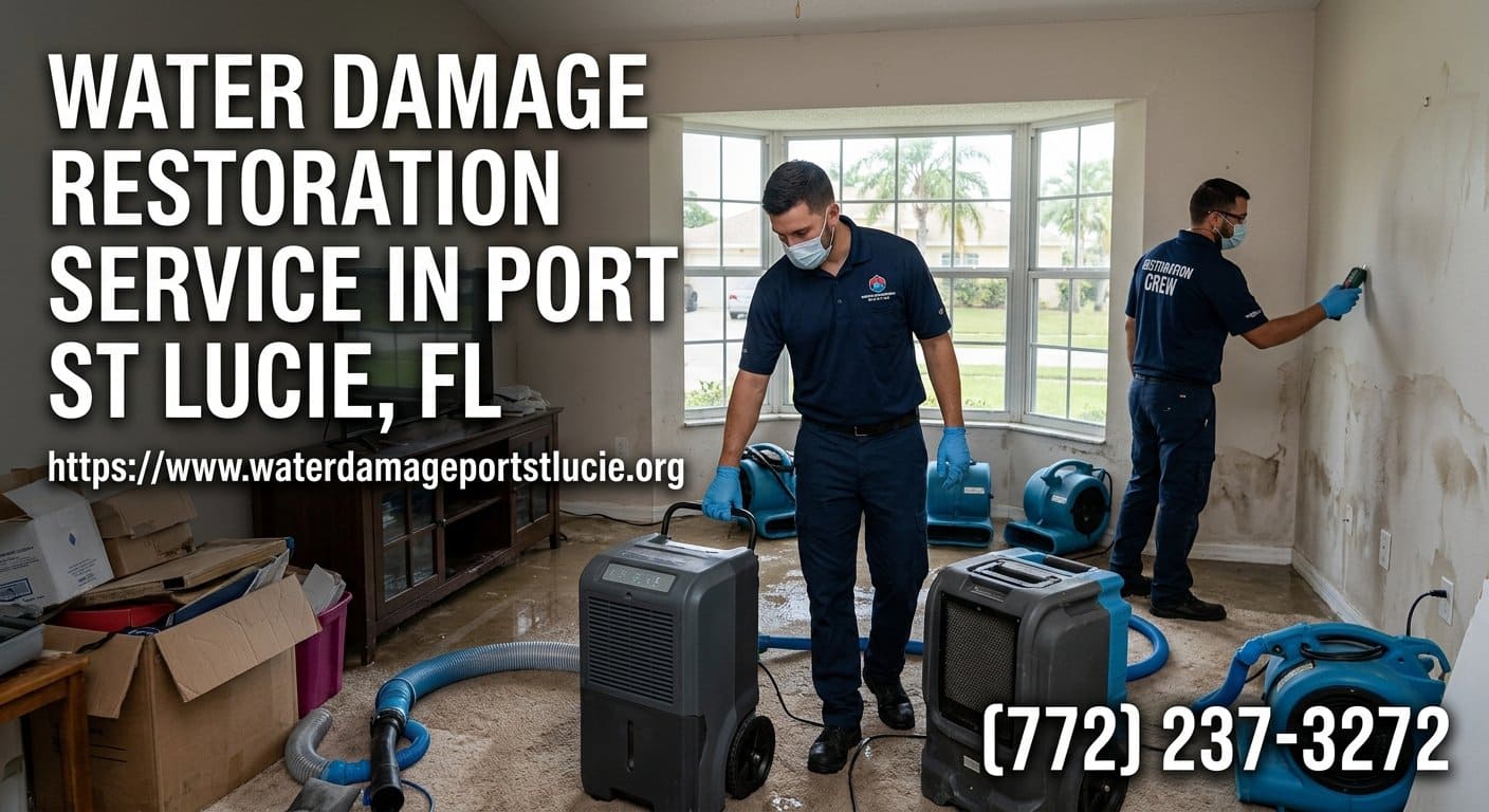 Complete water damage restoration project in Port St Lucie, FL 34952